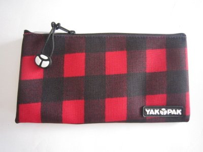 画像1: YAK PAK　ペンケース　黒×赤 