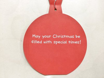 画像1: クリスマスオーナメントカード　ともだち