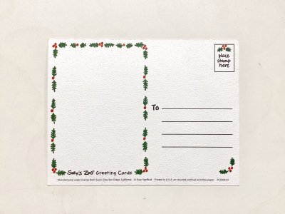 画像1: ポストカード　くまサンタ