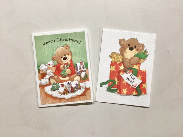 画像1: ミニカードセット　くまくま (1)