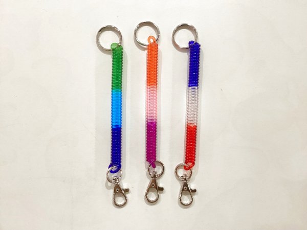画像1: カラーコイルキーチェーン (1)
