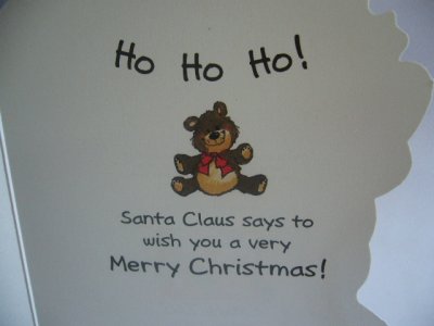 画像1: ダイカットクリスマスカード　サンタクロース